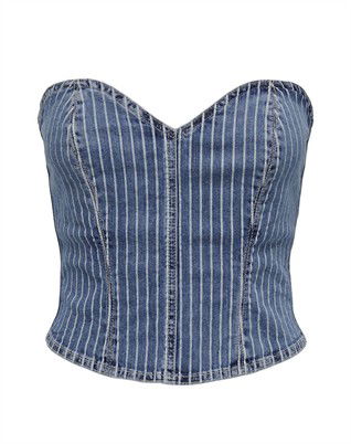 Kirsi Corset Denim Top
